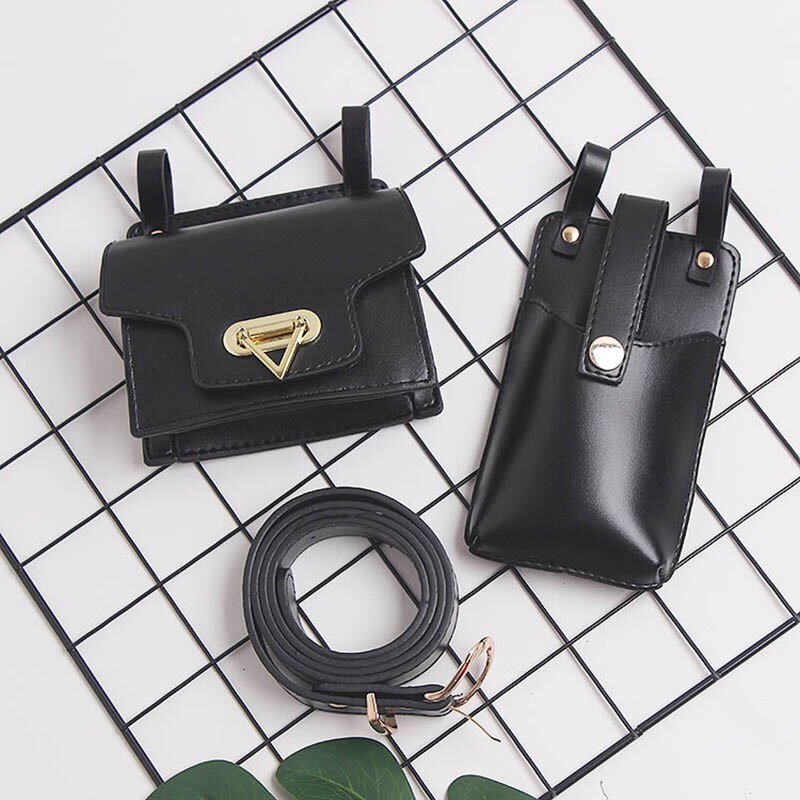 Practical Multi Pocket Leather Waist Belt Pouch