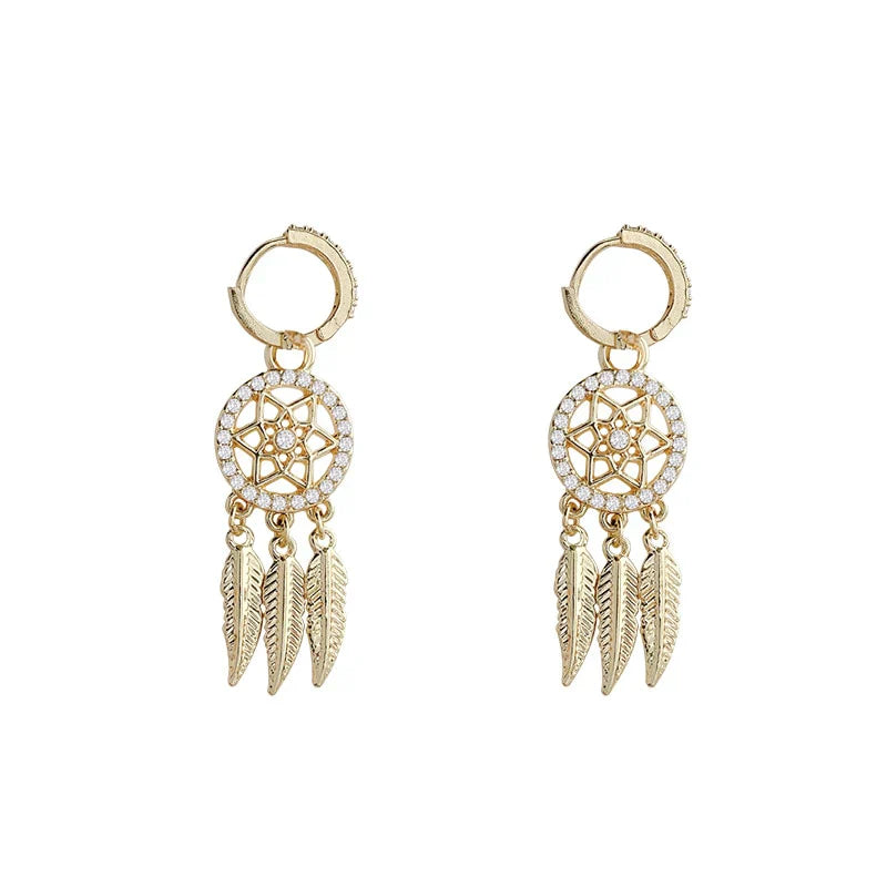 Luxury 14k Gold Elegant Earrings