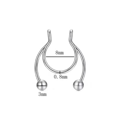 Strong Magnetic Stainless Nose Ring