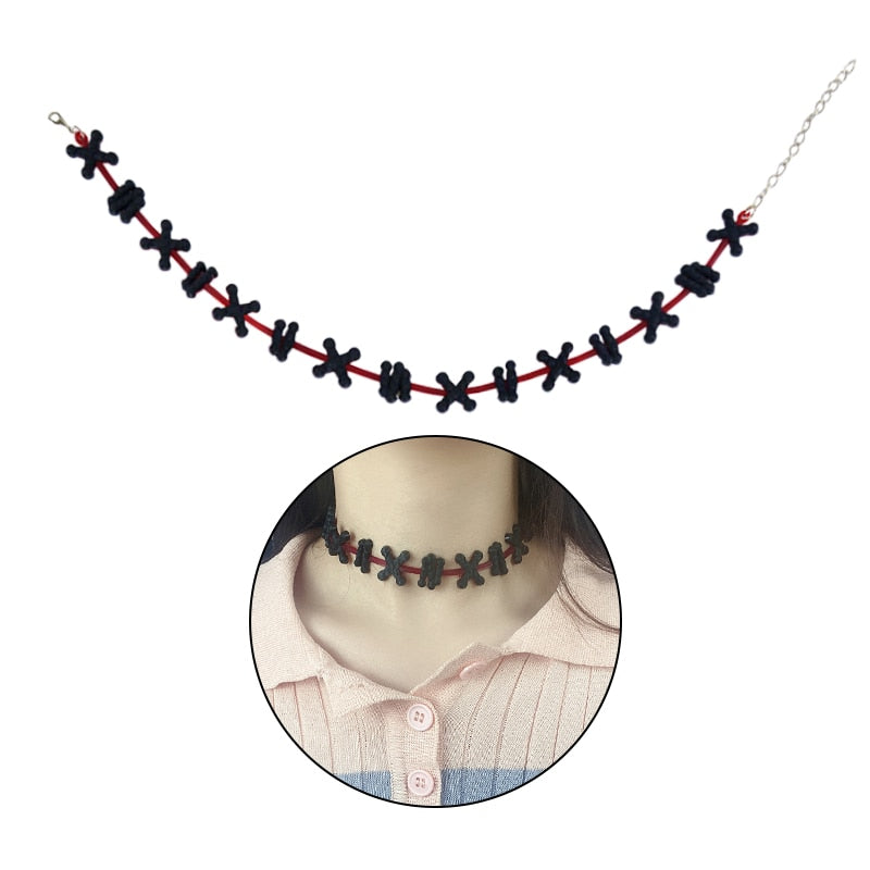 Spooky Bloody Drip Halloween Choker Necklace