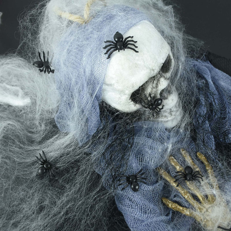 Glowing Spider Halloween Decorations 50 Pack