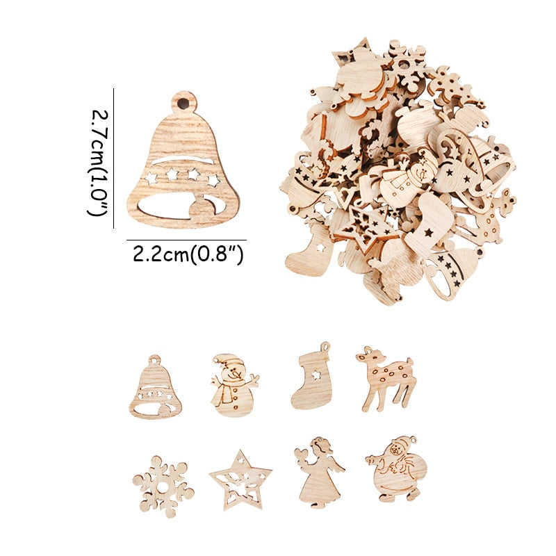 Fesara Wooden Festive Holiday Christmas Decorations