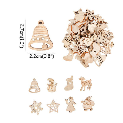 Fesara Wooden Festive Holiday Christmas Decorations