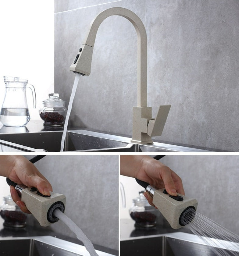 Contemporary Swing Kitchen Faucet – Sleek Stainless Steel Mixer Tap