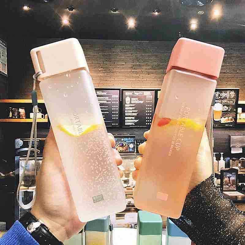 Clear Glass Insulated Water Bottle Flask