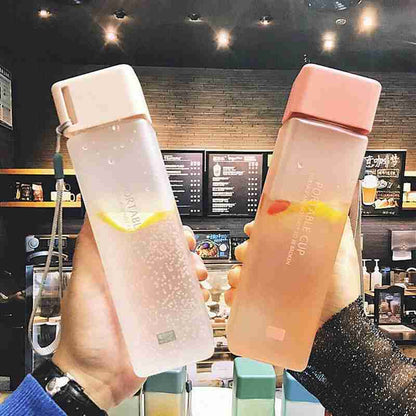 Clear Glass Insulated Water Bottle Flask