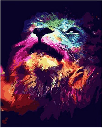 Colorful Animal Art Kit by Numbers