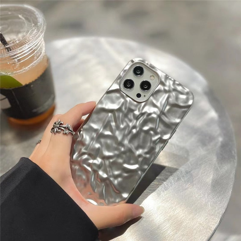 Metallic Design iPhone Phone Cover