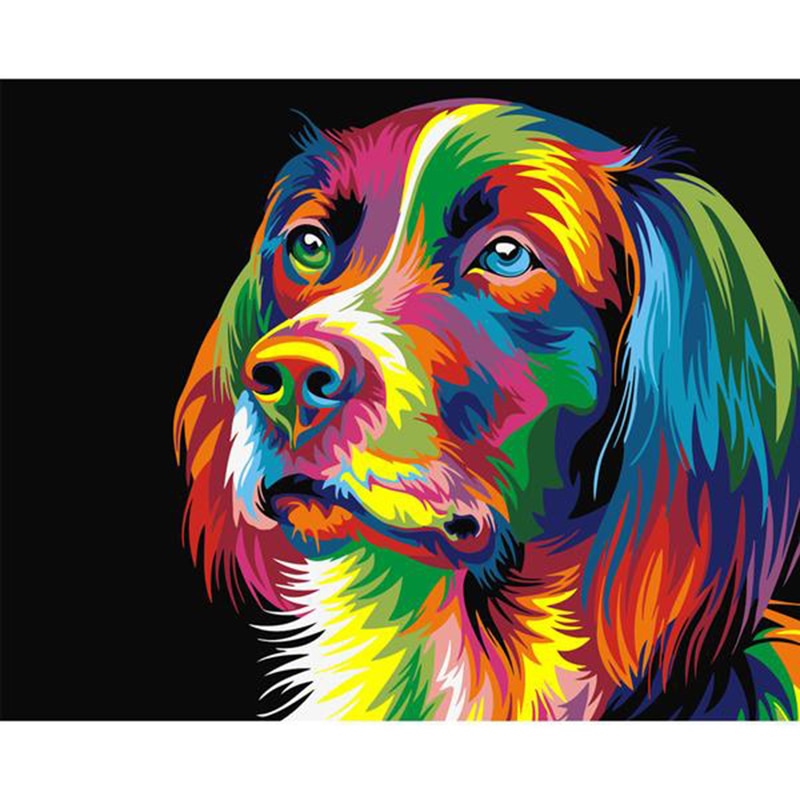 Colorful Animal Art Kit by Numbers