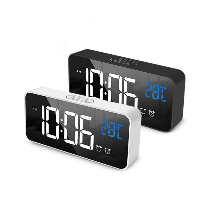 Intelligent LED Clock Radio with Voice Assistant - Fesara