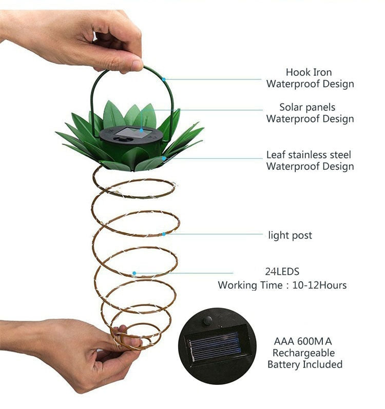 Fesara Tropical Outdoor Solar Lamp