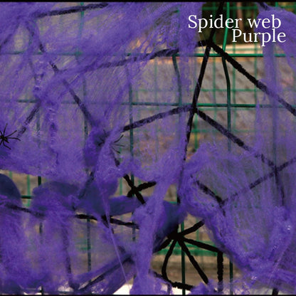 Spooky Fake Spider Web Decorations