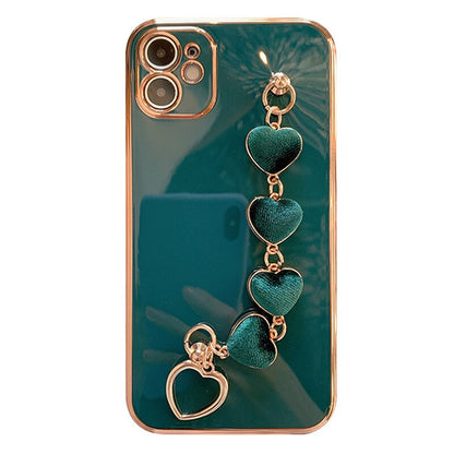 Luxury Gold Heart Phone Cover
