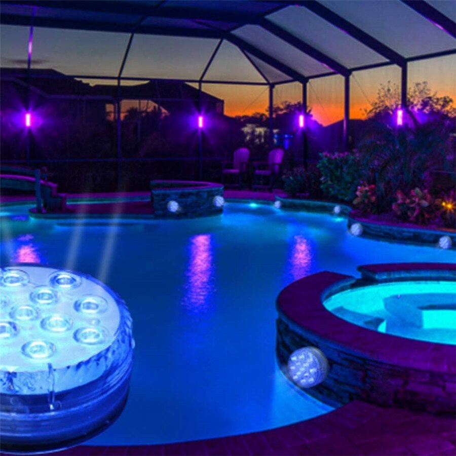 Colorful LED Waterproof Lamp with Remote
