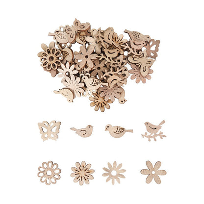 Fesara Wooden Festive Holiday Christmas Decorations