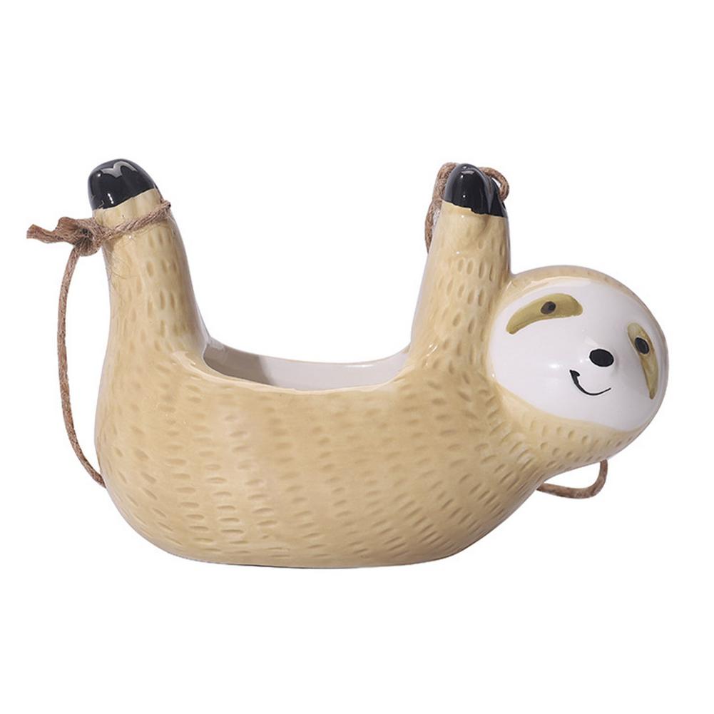 Colorful Sloth Planter Pot - Fesara