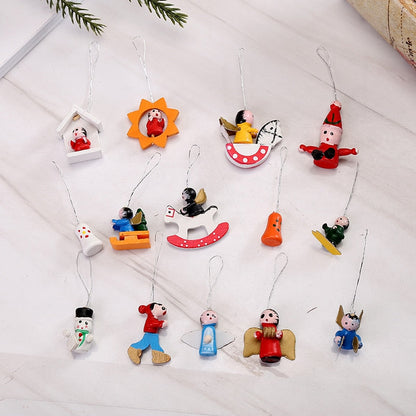 Christmas Wooden Reindeer Decoration Set 48pcs