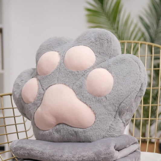 Soft Plush Bear Paw Hand Warmer Cushion - Fesara