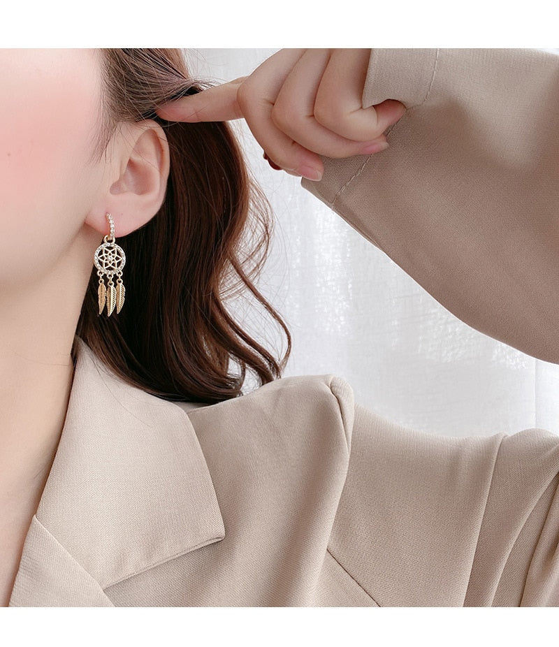 Luxury 14k Gold Elegant Earrings