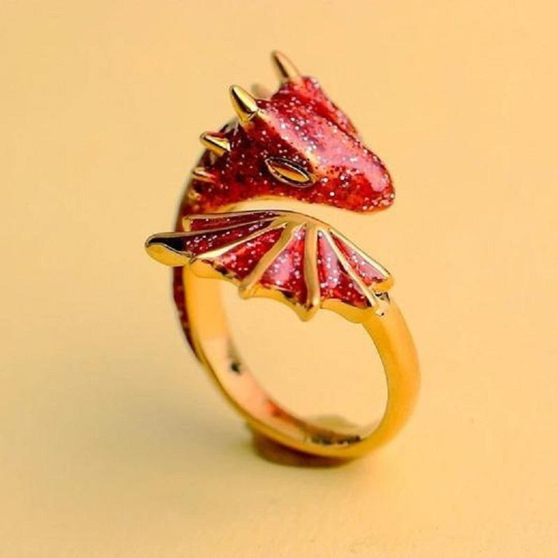 Fantasy Dragon Adjustable Color Ring