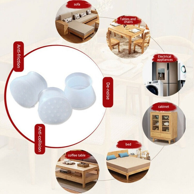 Furniture Leg Protectors Soft Silicone Floor Savers