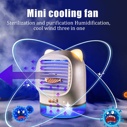 Compact Lucky Cat Air Purifier Humidifier