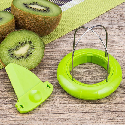 Compact Fresh Kiwi Slicer Tool