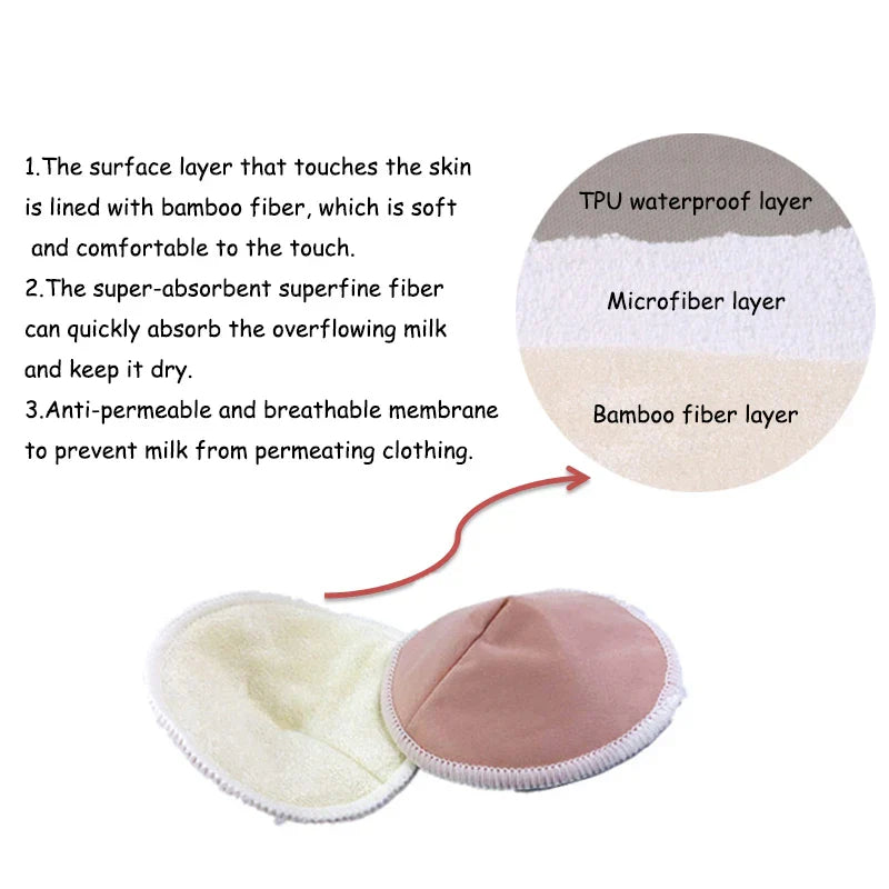 Natural Bamboo Nursing Pads for Women