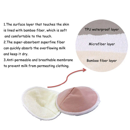 Natural Bamboo Nursing Pads for Women