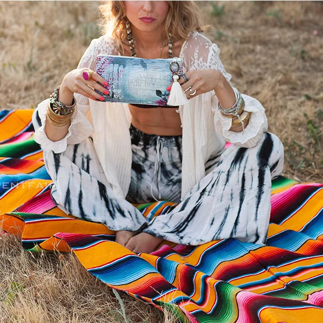 Colorful Southwestern Throw Blanket