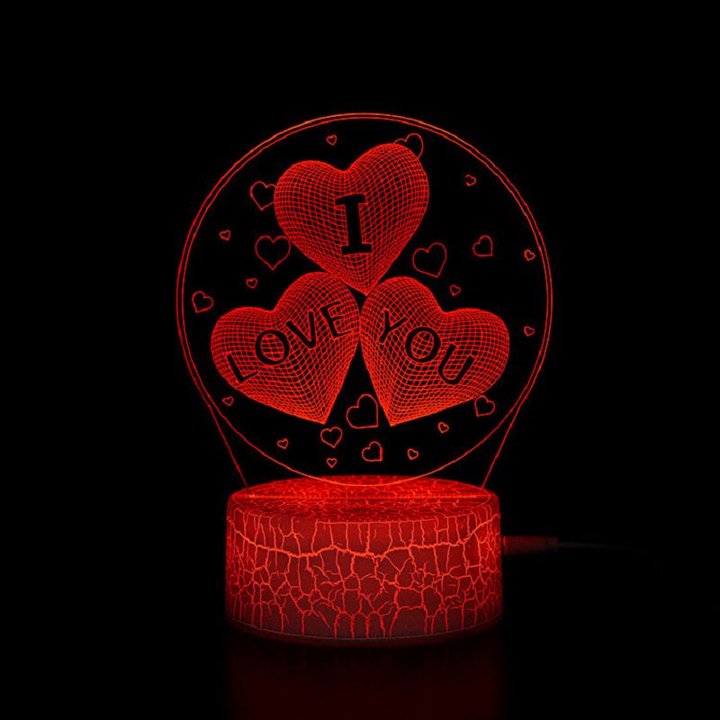 Colorful 3D Bedroom Night Light Lamp