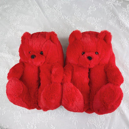 Cozy Fuzzy Bear Claw Indoor Slippers