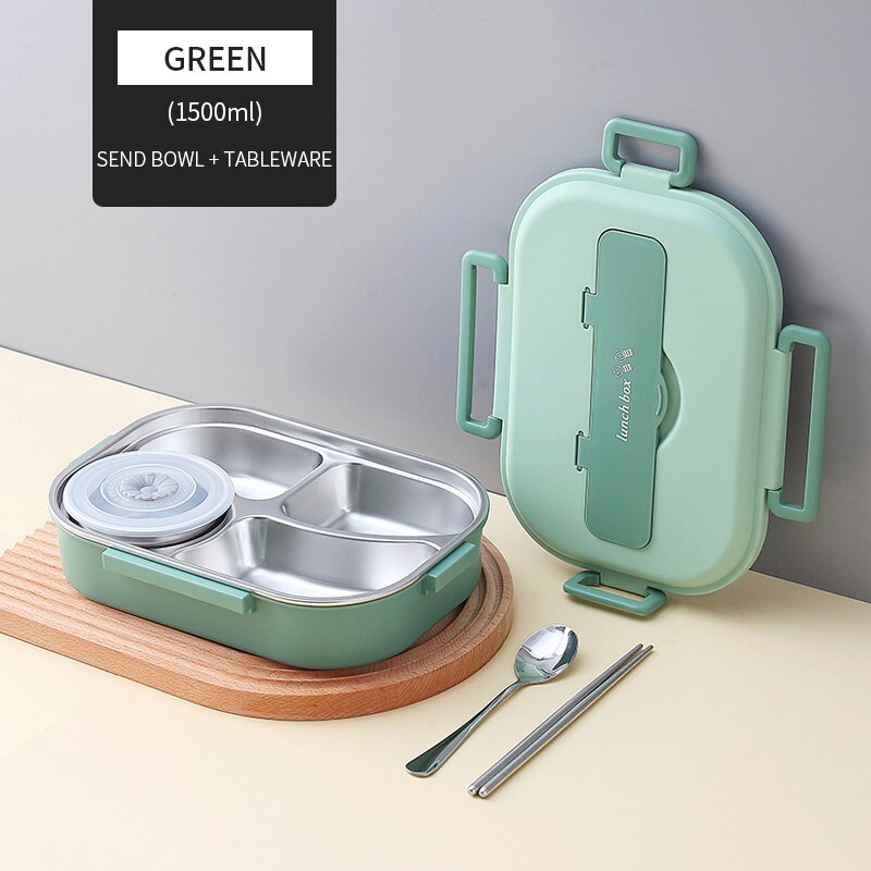Insulated Kids Lunch Container with Multiple Compartments