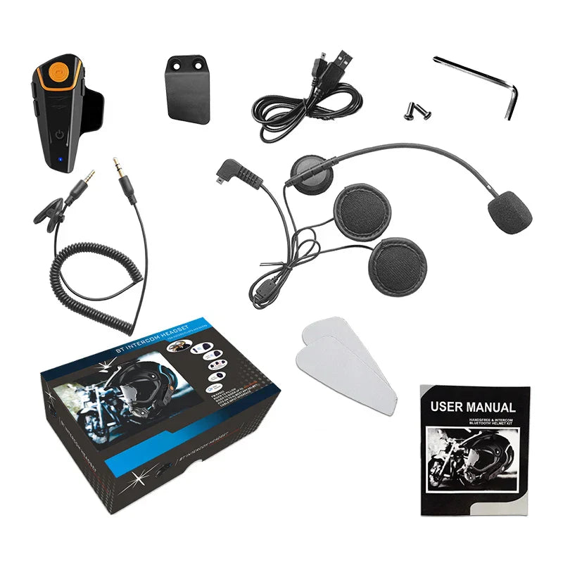 Waterproof Long Range Motorcycle Bluetooth Intercom System