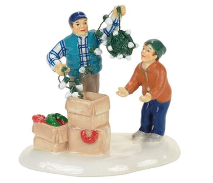 Small Christmas Village Table Decoration