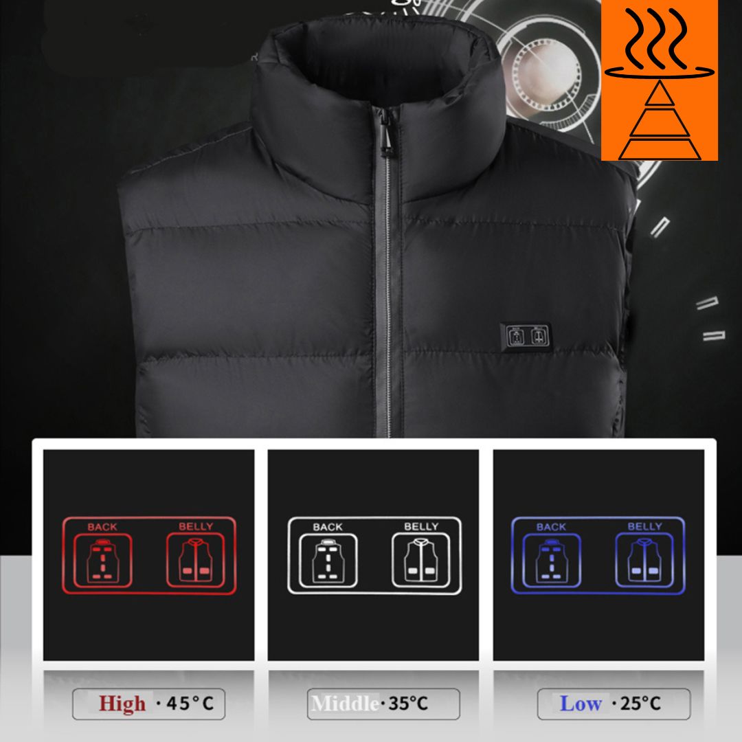 Warm Thermal Vest Adjustable Rechargeable Body Warmer