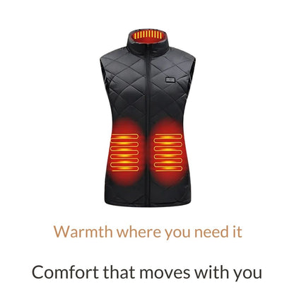 Warm Women's Electric Heated Gilet for Outdoor Wear