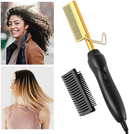 HeatCraft | Hair Straightening Hot Comb – Beard & Hair Styling Tool for Men 4