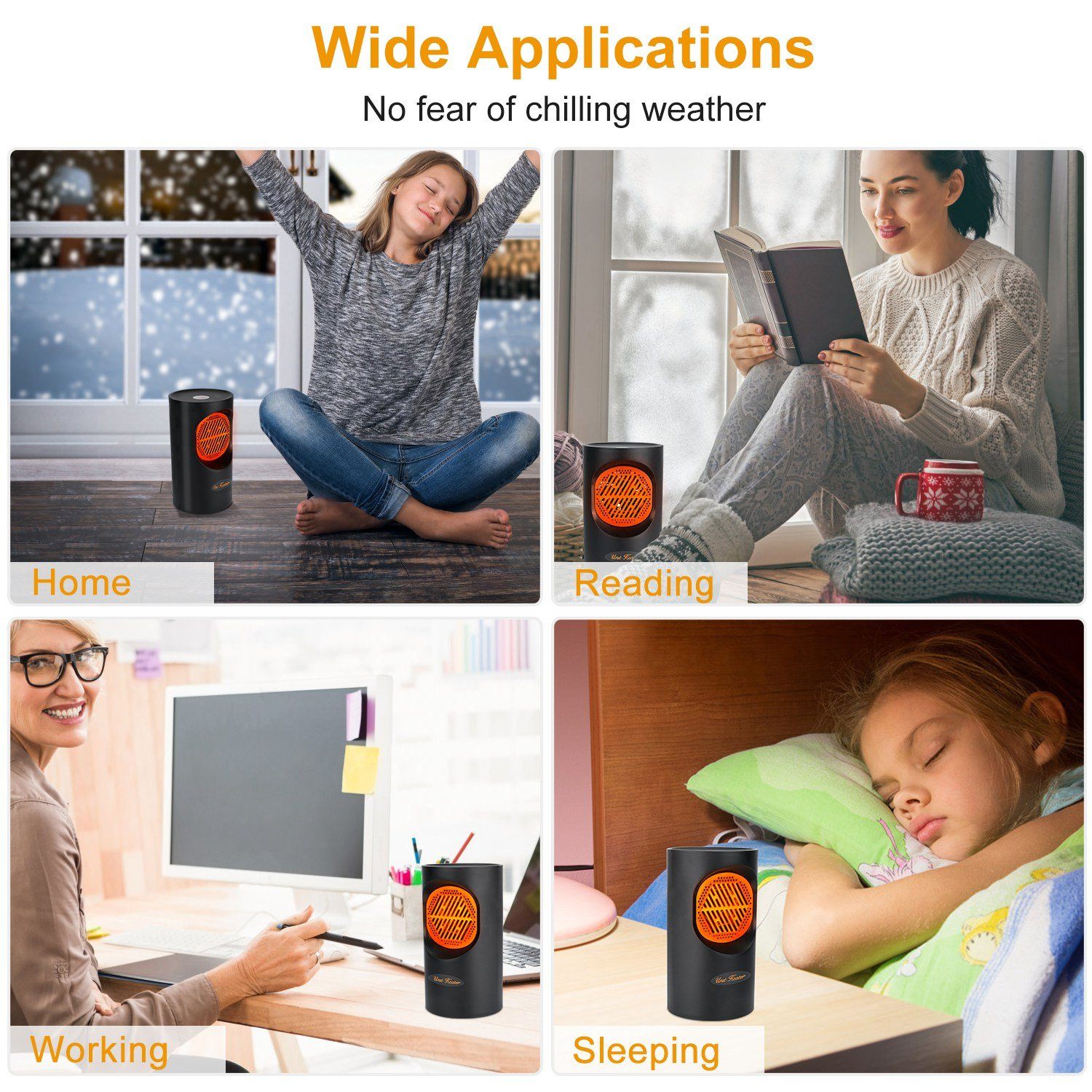 HeatWave | Compact Efficient 300W Portable Electric Heater 2