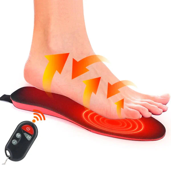 Insulated Heat Shoe Insoles Rechargeable Warm Foot Warmers - Fesara