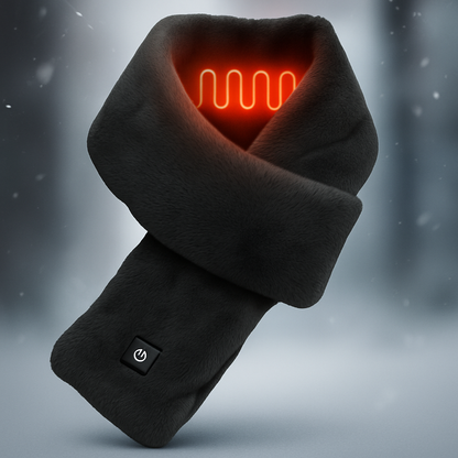 Cozy Heated Neck Scarf with Plush Fleece Lining - Fesara