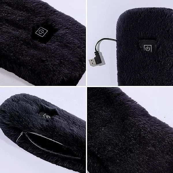 Heated Scarf with Soft Fleece for Winter Warmth 2