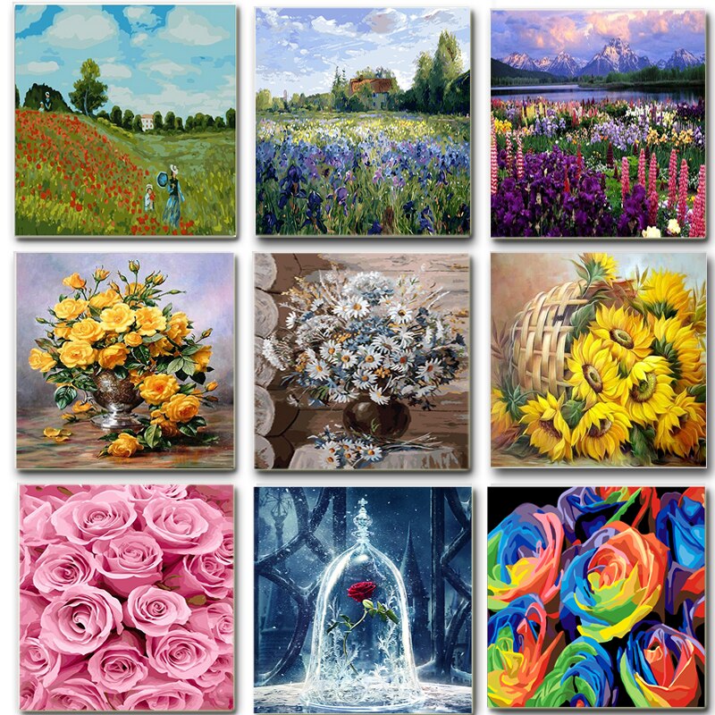 Beautiful Floral Art Painting Kit - Fesara