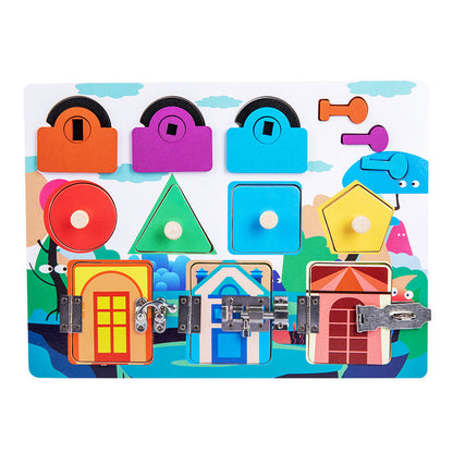 Fun Learning Lock Board for Kids Motor Skills