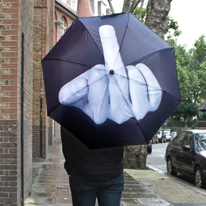 Quirky Gesture Windproof Rain Umbrella