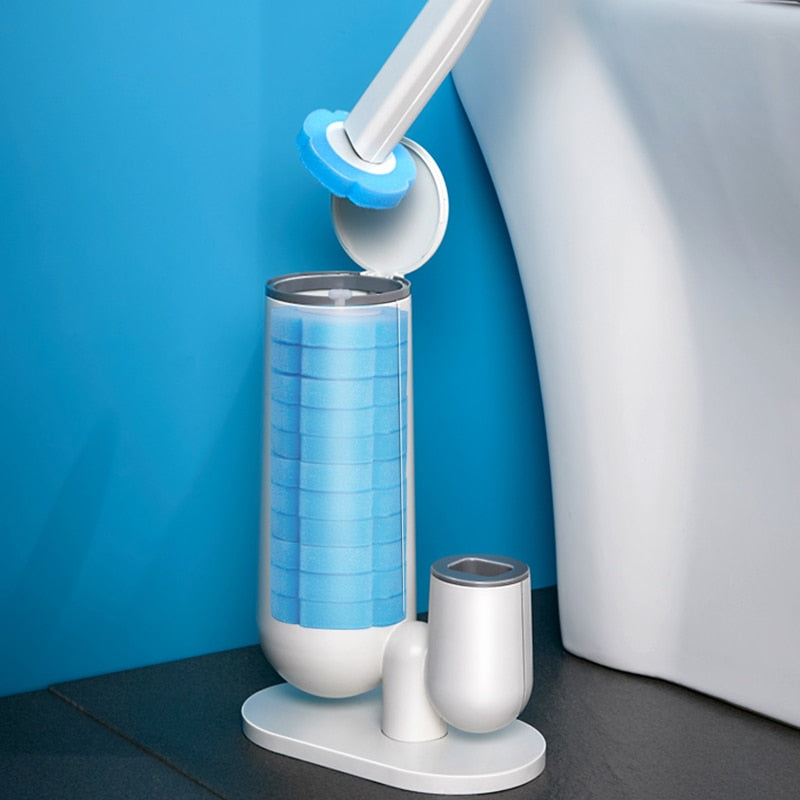 Easy Clean Disposable Toilet Brush Kit