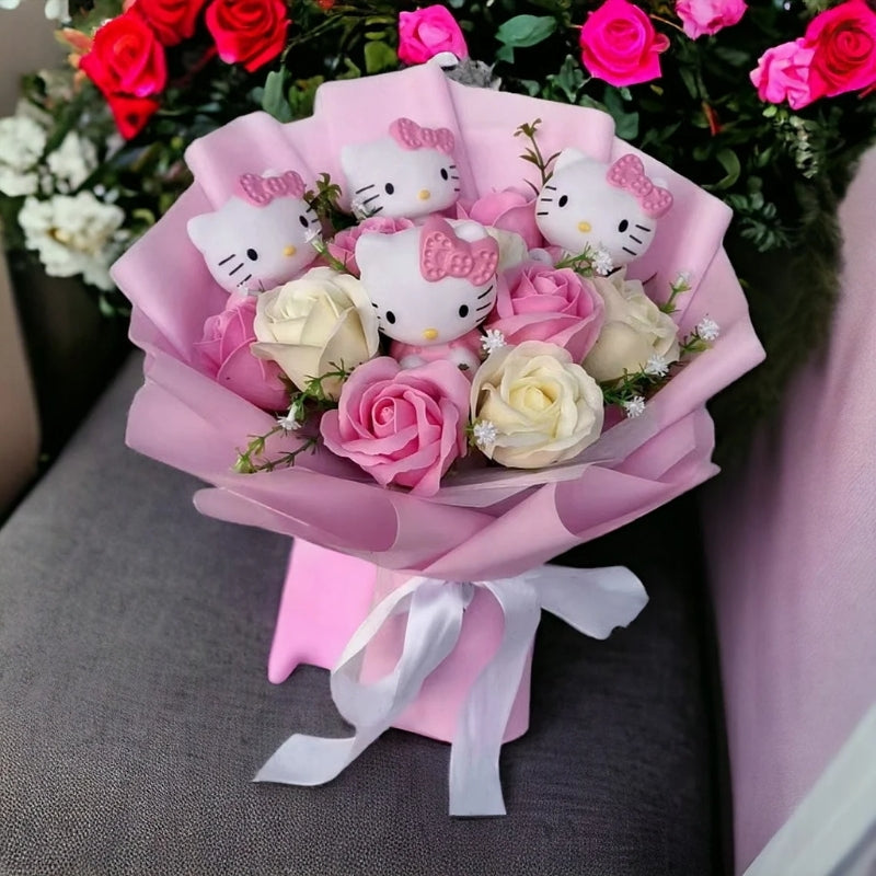 Cute Hello Kitty Floral Arrangement - Fesara