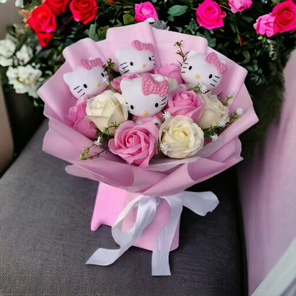 Cute Hello Kitty Floral Arrangement - Fesara