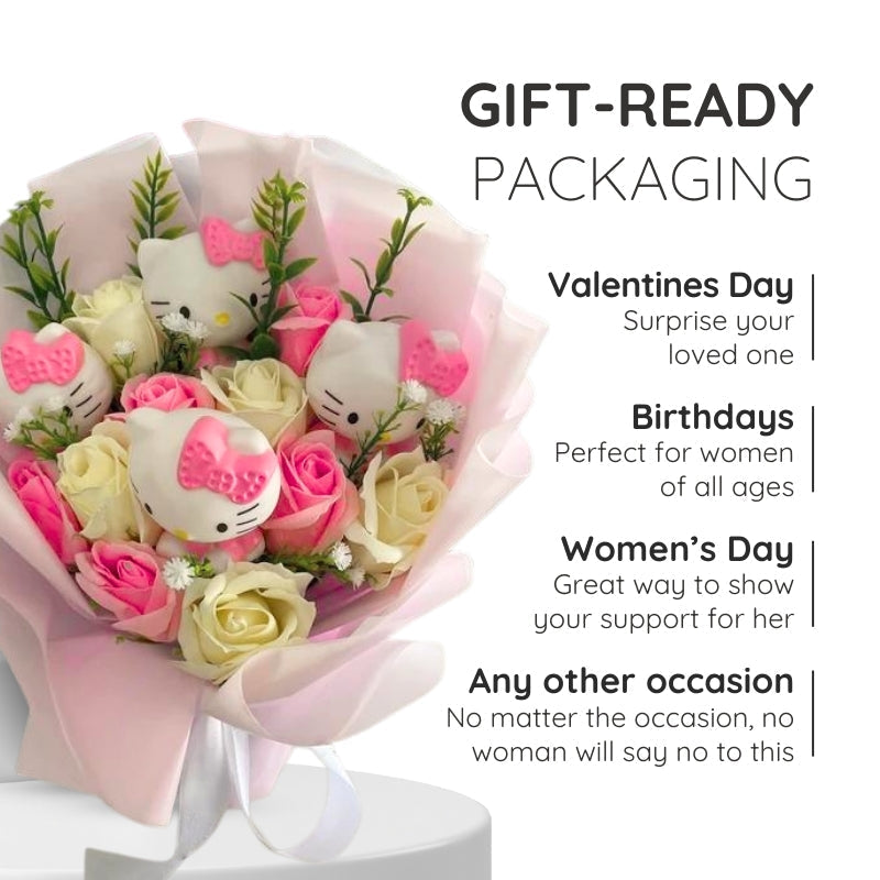 Cute Hello Kitty Floral Arrangement