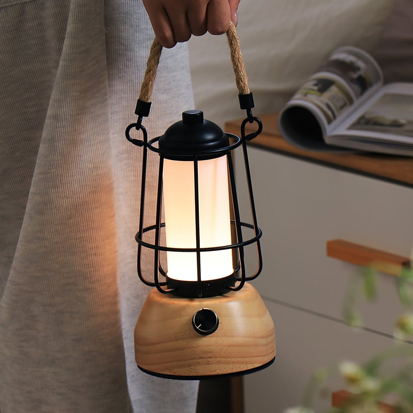 Outdoor Solar Patio Table Lamp